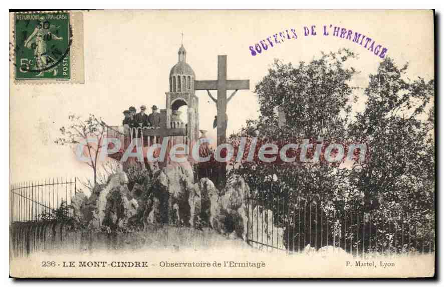 CPA Le Mont Cindre Observatoire de l'Ermitage 
