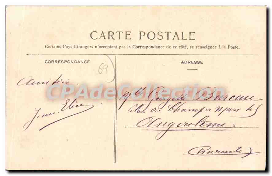 CPA Lyon Pont Lafayette sur Le Rhone  — Verso