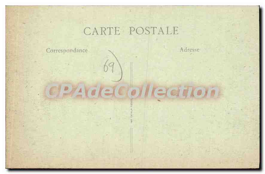 CPA Lyon Croix Rousse Le Gros Caillou  — Rückseite