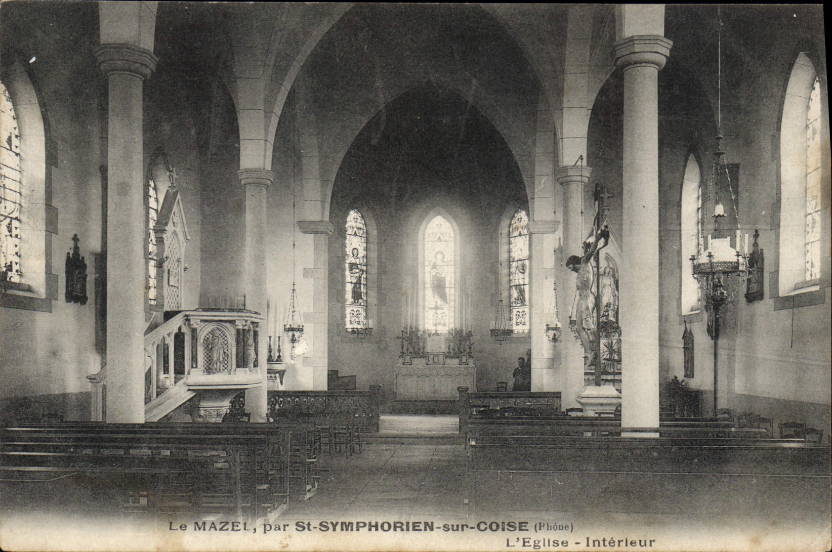 CPA Le Mazel par St Symphorien sur Coise 