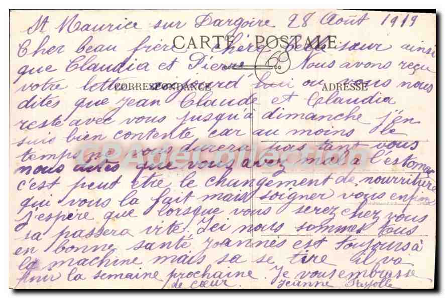 Mornant (Rhône) — Restes des Aqueducs Romains amenant les eaux du Gier à Lyon — B. & G. Lyon — Reverso