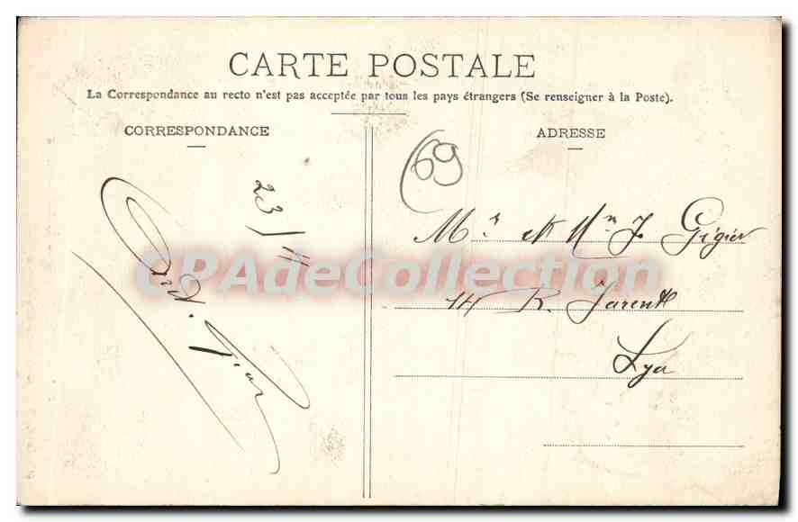 CPA Loire Rhone Le Ruisseau Sifet  — Verso