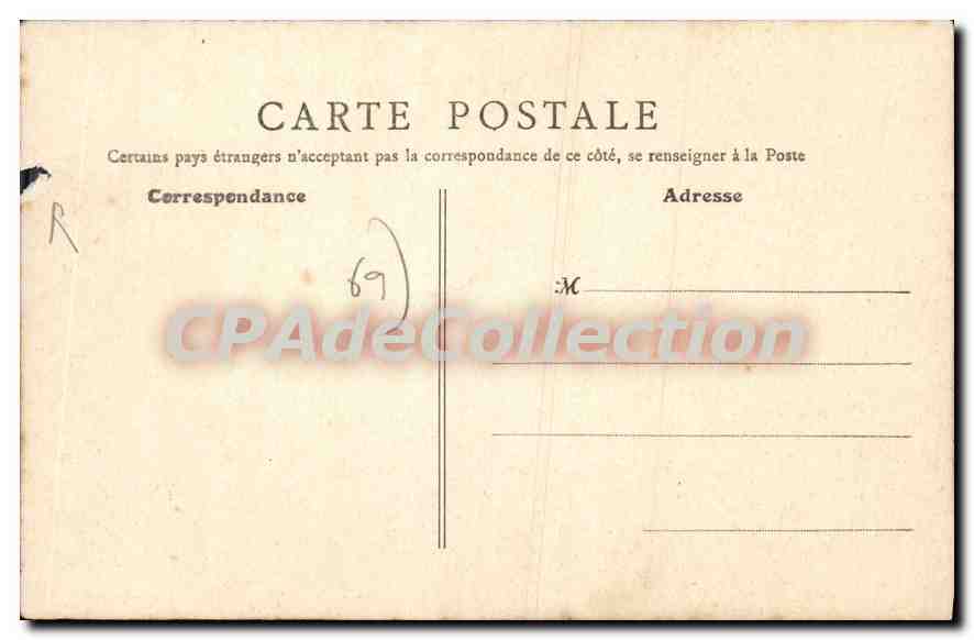 Villefranche (Rhône) — L'Hôtel-Dieu — B. F., Paris, n°21 — Verso