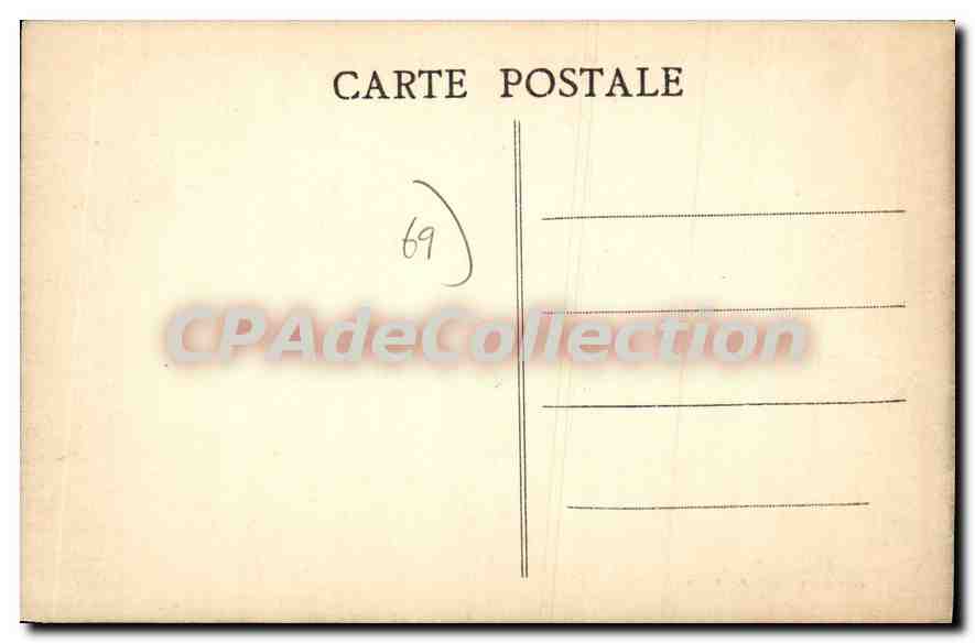 CPA Bueaujeu Rhone Vue Generale au fond le chateau des Sires de Beaujeu  — Rückseite