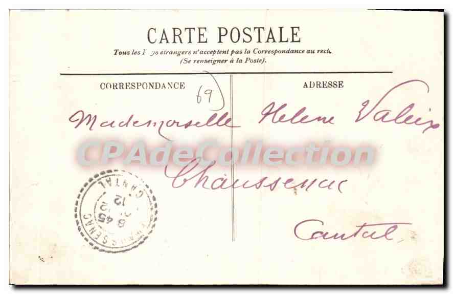CPA Tarare Le Chateau de Chalamont et la Vallee  — Rückseite