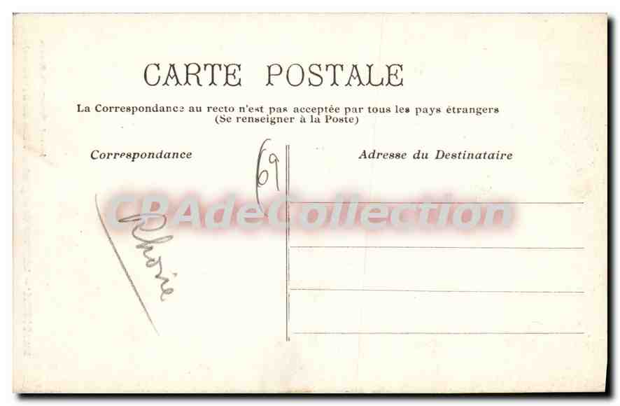 CPA L'Arbresle Interieur de l'Eglise vitraux du XV siecle  — Rückseite