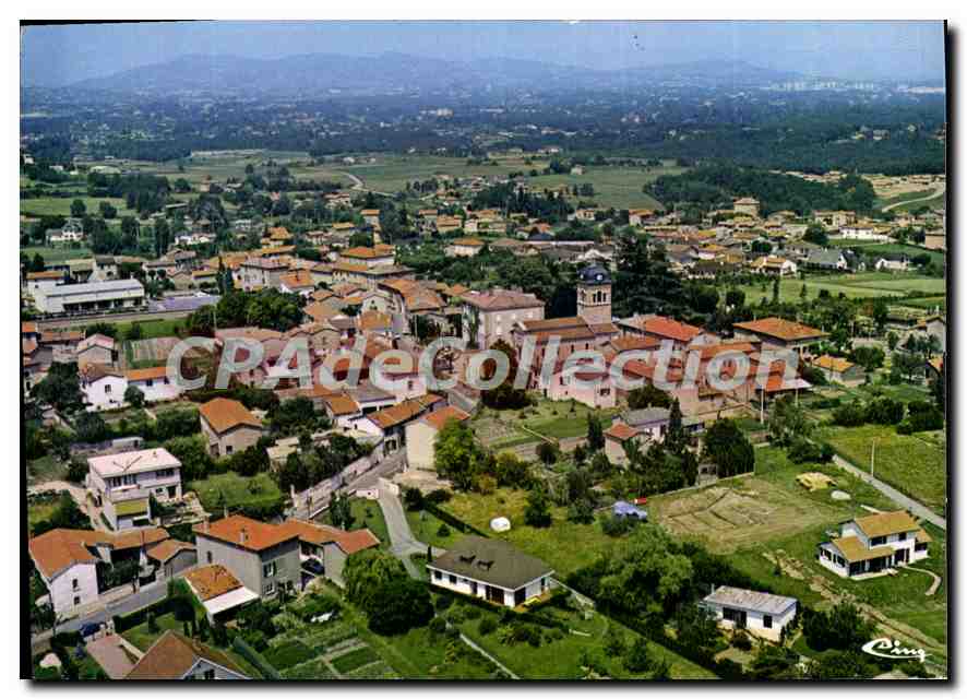 CPSM St Genis Les Ollieres Rhone Vue generale aerienne 