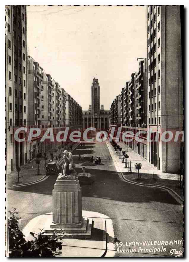 Lyon-Villeurbanne — Avenue Principale — CPAdeCollection n°29