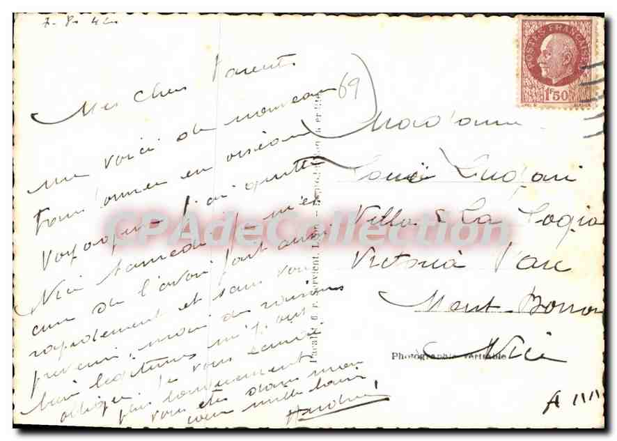 Lyon-Villeurbanne — Avenue Principale — CPAdeCollection n°29 — Back
