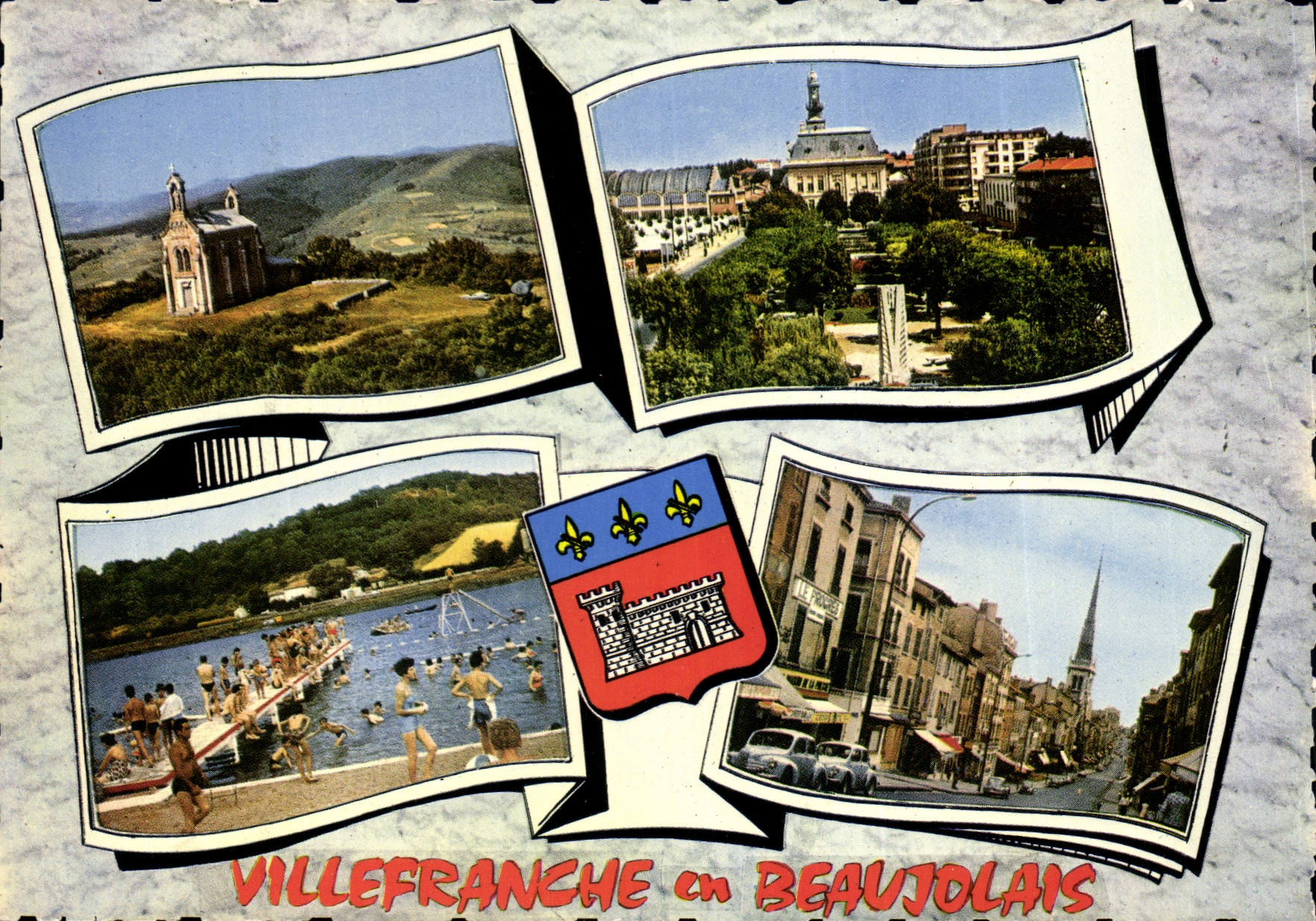 Villefranche-en-Beaujolais — vue panoramique — Éditions de l'Économie, Bron (Rhône)