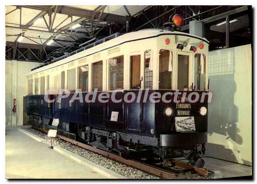 CPSM Musee Henri Malartre Ville de Lyon motrice Neuville le train bleu 1932 1957 locomotive