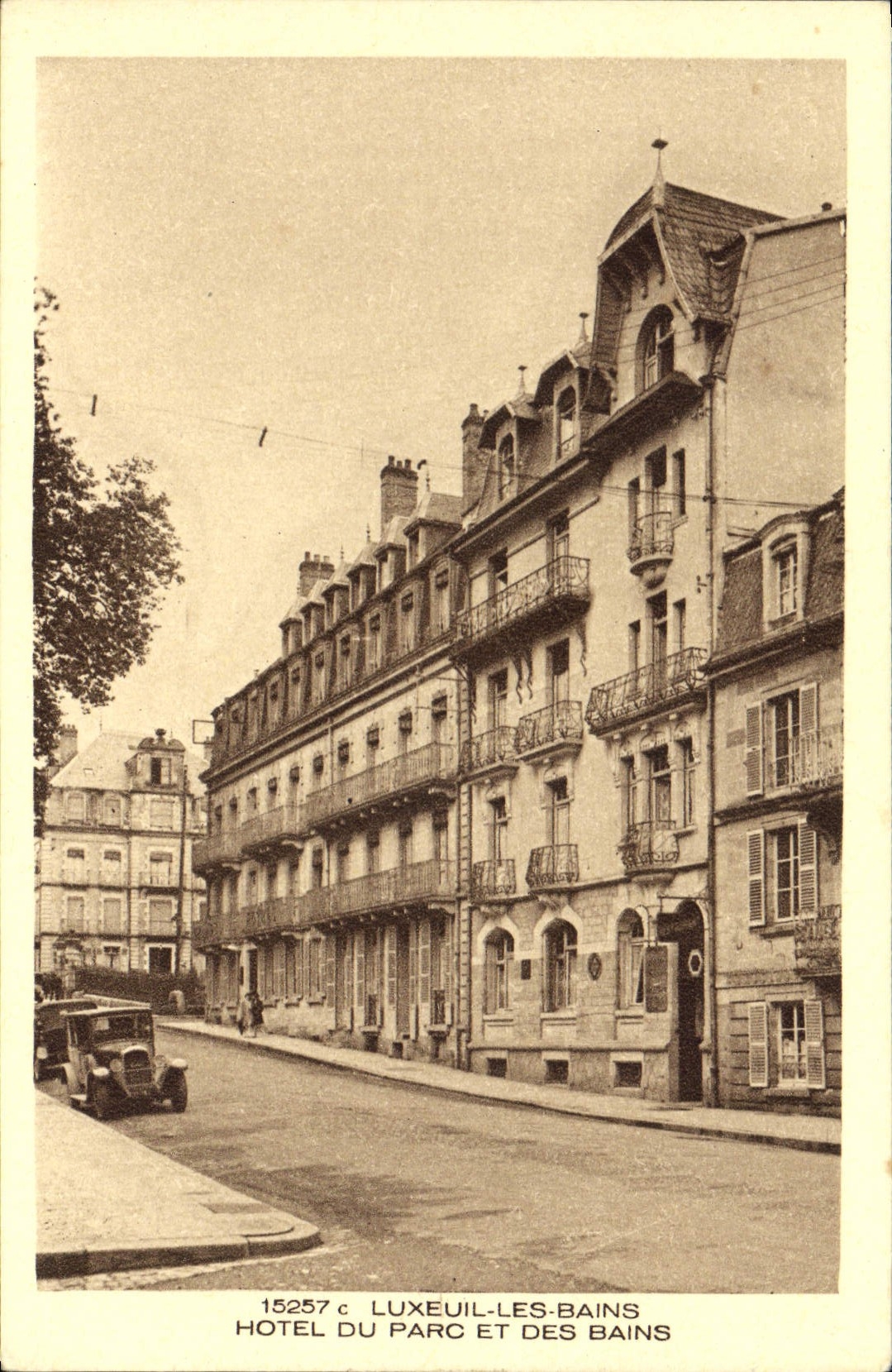 Hôtel du Parc et des Bains — Luxeuil-les-Bains — éditeur Braun & Cie