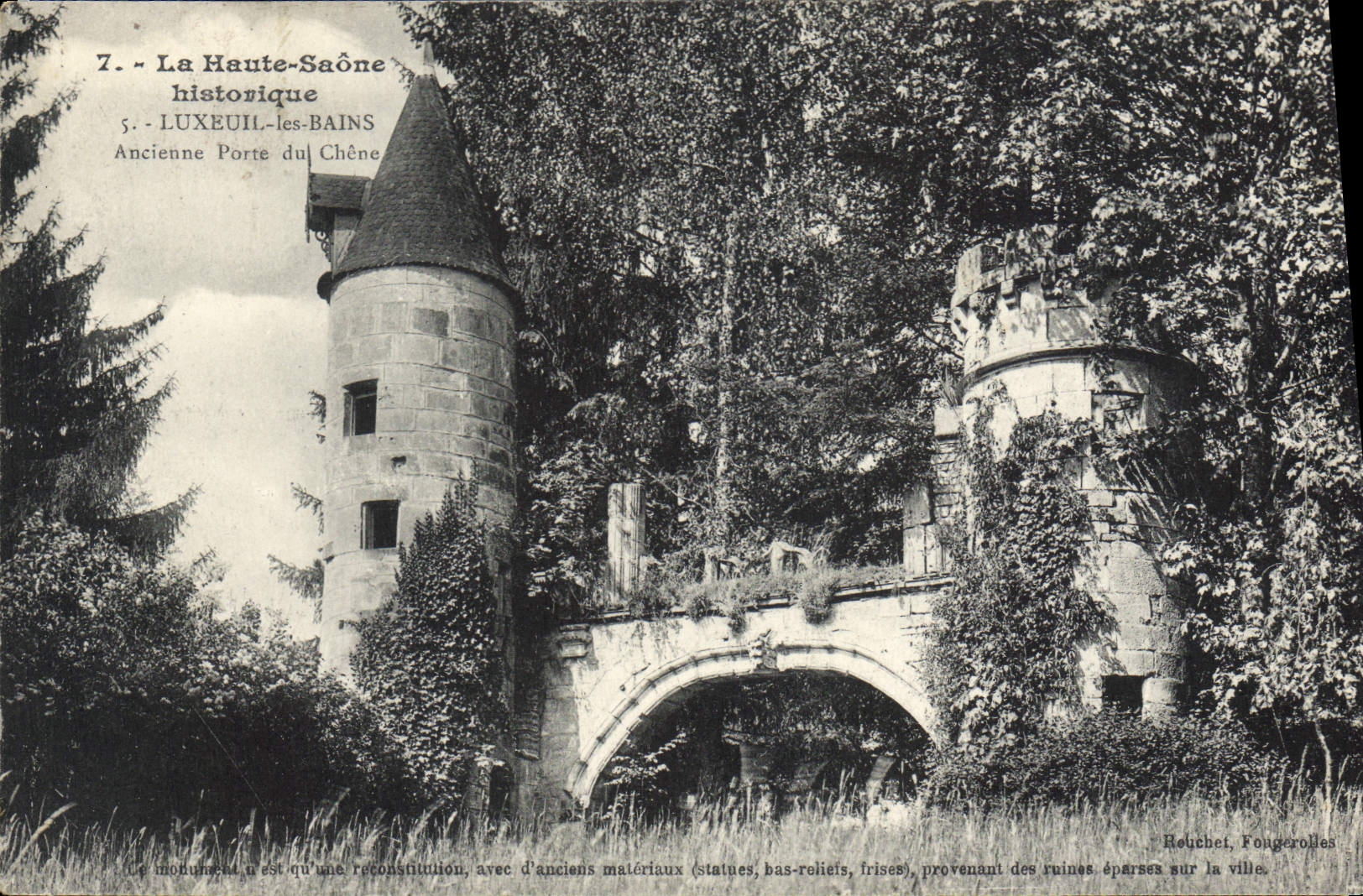 La Haute-Saône historique — Ancienne Porte du Chêne à Luxeuil-les-Bains — Reuchet, Fongerolles