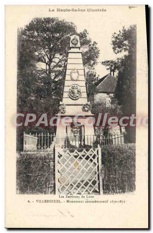 CPA Villersexel Monument commemoratif 1870 1871 Les Environs de Lure 