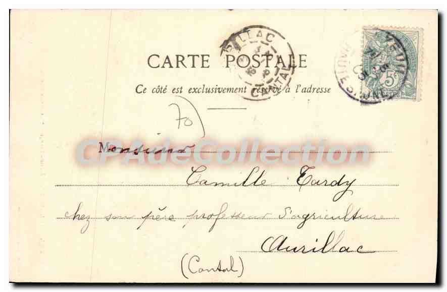 LUXEUIL-les-BAINS - Maison François 1er - Grande Rue du Centre — Reuchet, Edit., Fougerolles — Verso