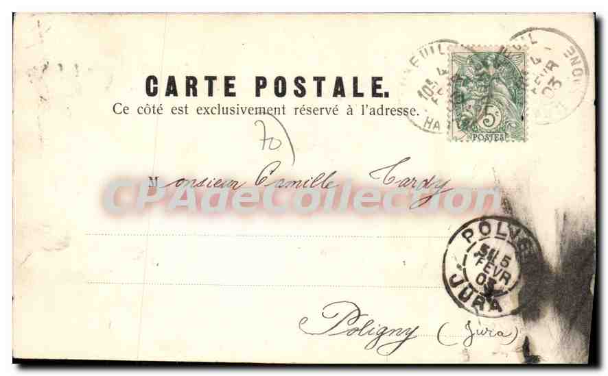 Casino à Luxeuil — éditeur M. Pattegay, n° 59603 — Verso