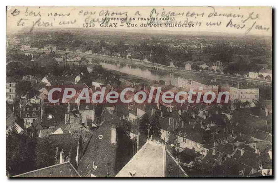 CPA Gray Vue du Port Villeneuve 