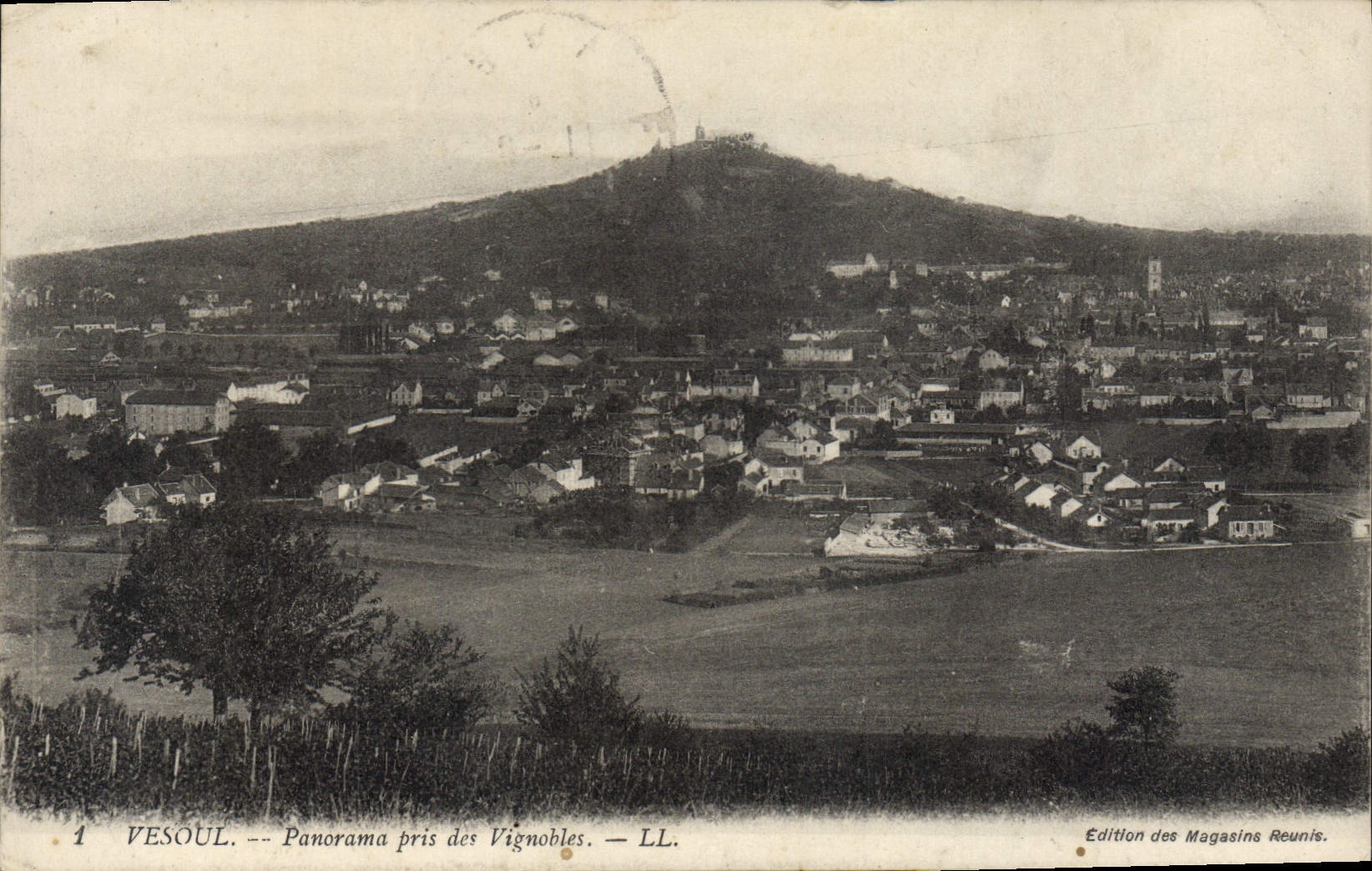 Vesoul — Panorama pris des Vignobles — Édition des Magasins Reunis