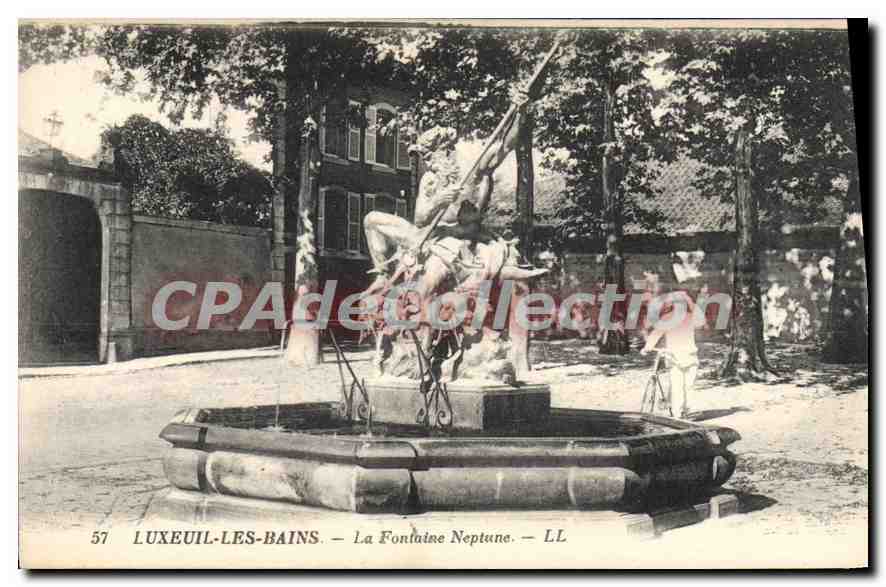 LUXEUIL-LES-BAINS — La Fontaine Neptune — LL