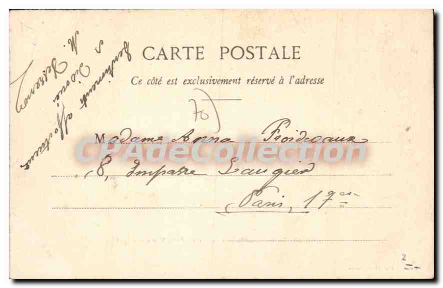 LUXEUIL-les-BAINS - Maison du Bailly - Ecole Municipale des filles — Reuchet, édit. Fougerolles — Verso