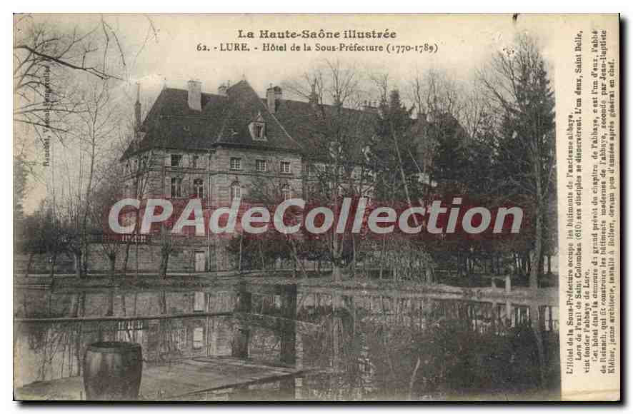 CPA Lure Hotel de la Sous Prefecture 1770 1789 