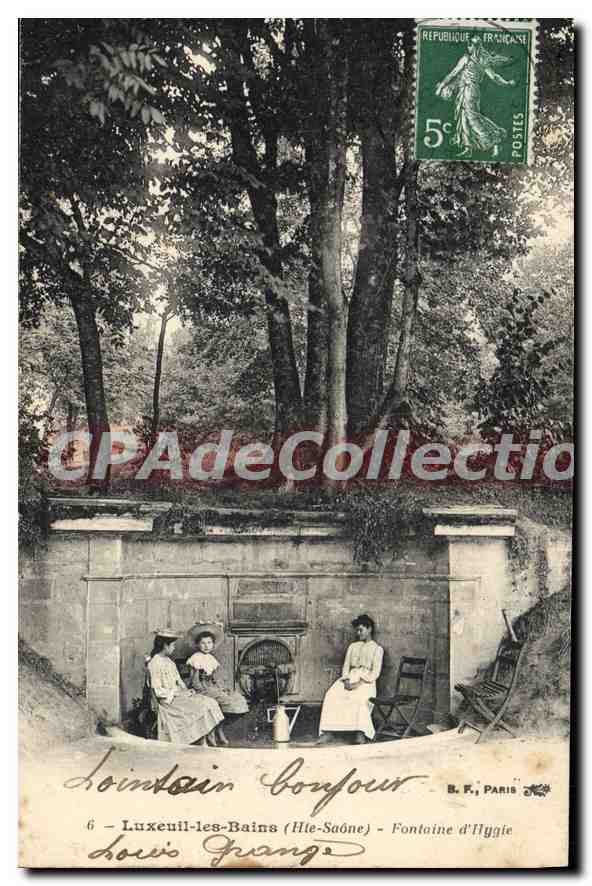 Luxeuil-les-Bains (Hte-Saône) — Fontaine d'Hygie — B.F. Paris n°6