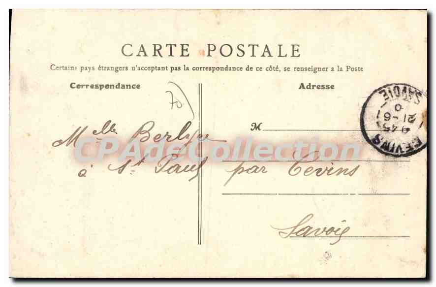 Luxeuil-les-Bains (Hte-Saône) — Fontaine d'Hygie — B.F. Paris n°6 — Verso