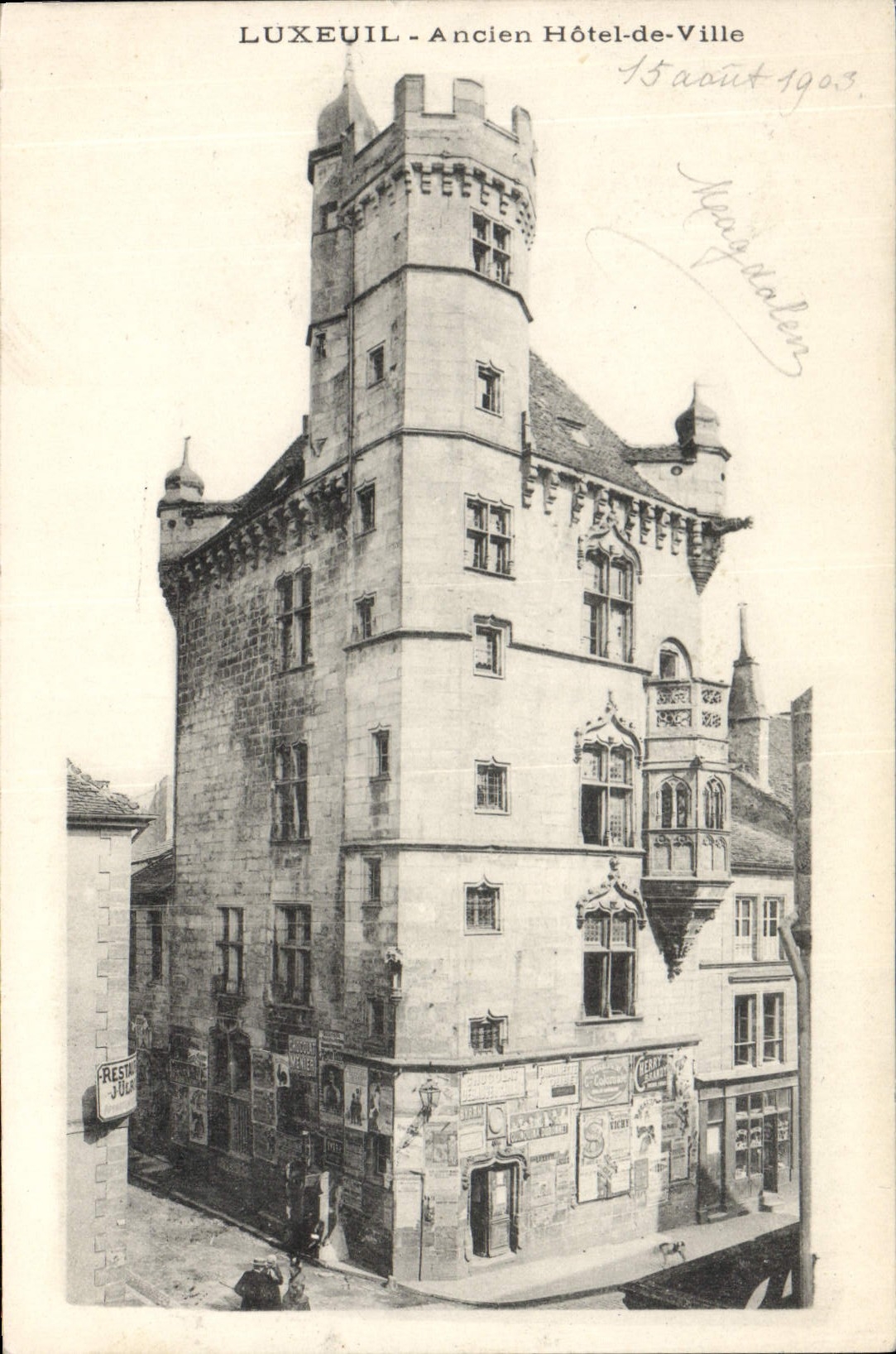 LUXEUIL - Ancien Hôtel-de-Ville — éditeur RESTIN JOLY, n° de série non visible