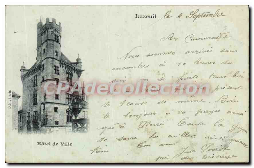 Hôtel de Ville — Luxeuil — B.F. Paris