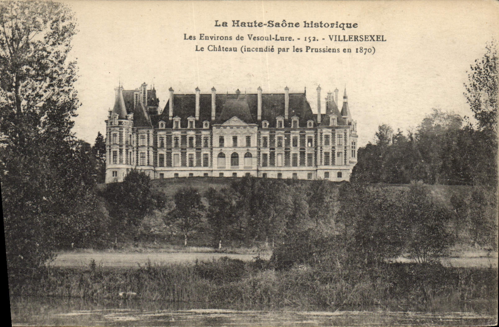Le Château de Villersexel — Les Environs de Vesoul-Lure — éditeur Imp. Bouchelet-Fougerolles