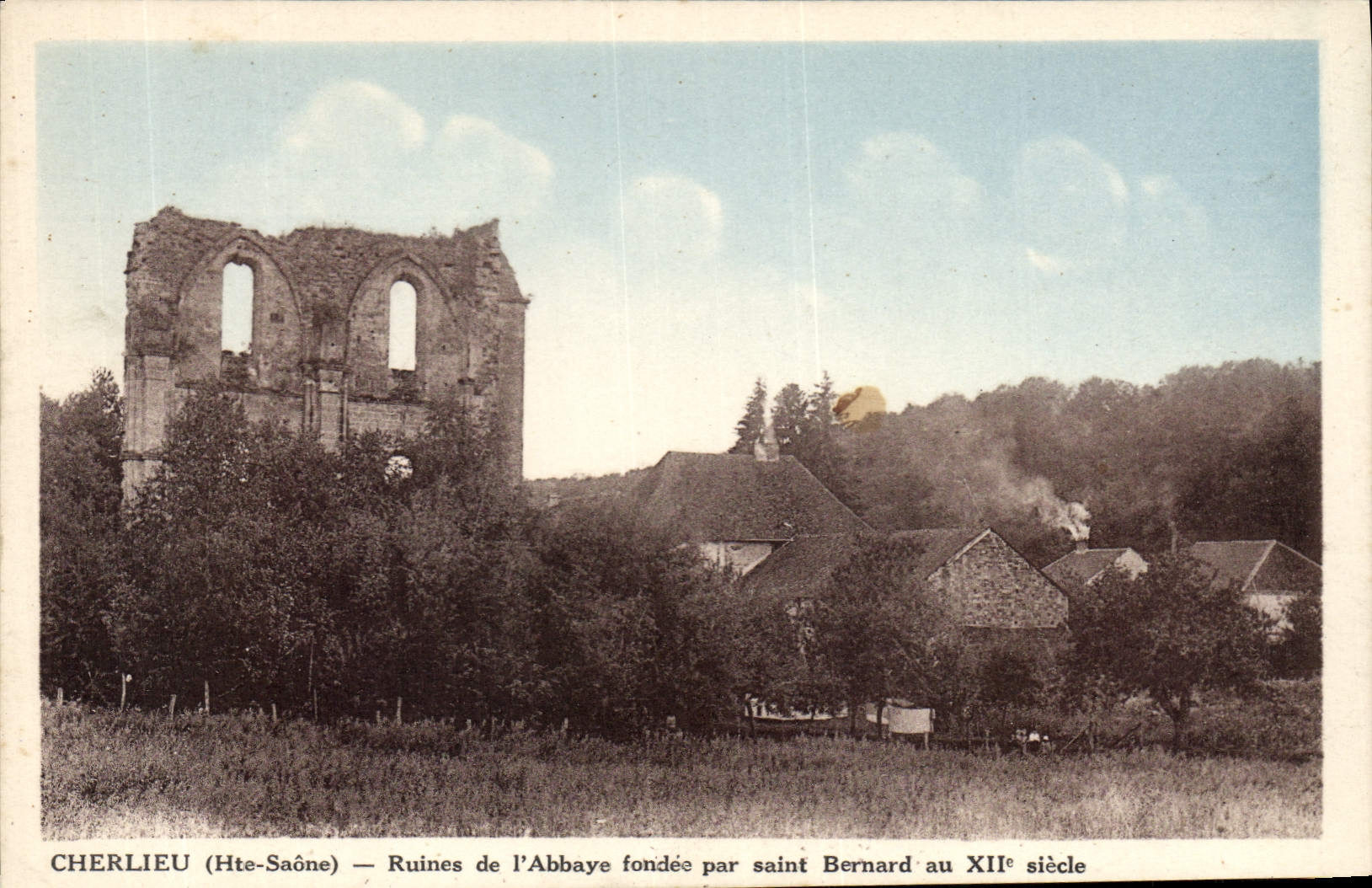 CPA Cherlieu Hte Saone Ruines de l'Abbaye fondee par Saint Bernard au XII siecle 