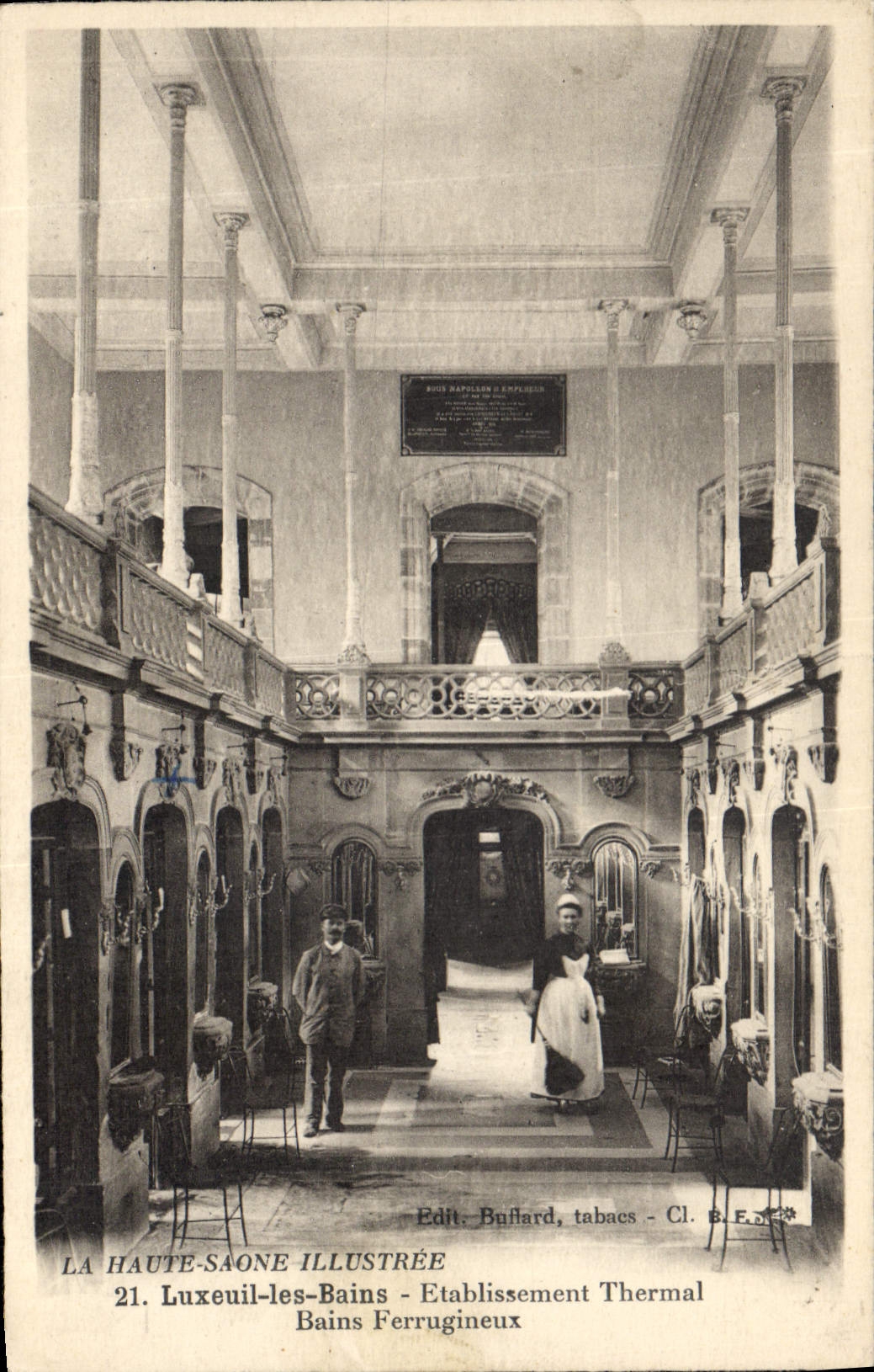 Luxeuil-les-Bains — Etablissement Thermal Bains Ferrugineux — Edit. Buillard, tabacs - Cl. B.E.