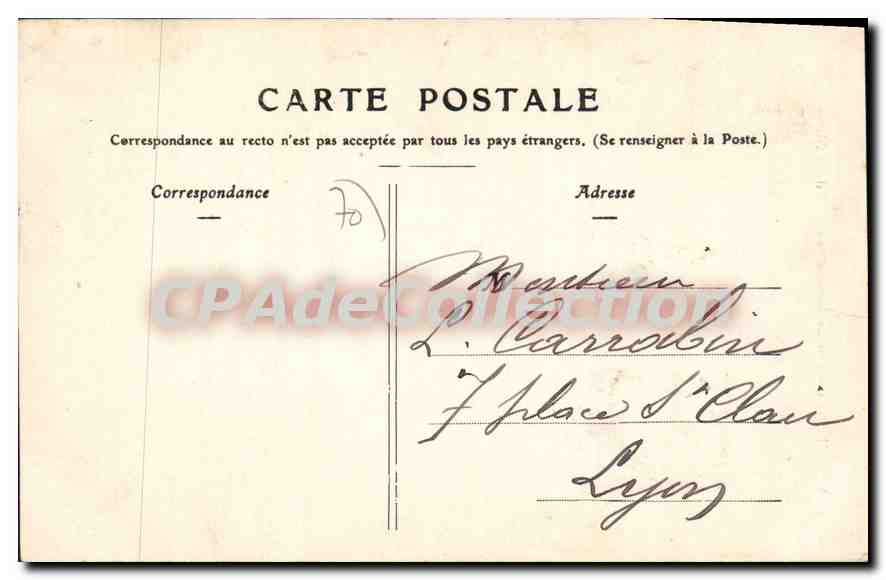 Vesoul — Chapelle de Notre-Dame de la Motte — Huguele, édit. — Verso