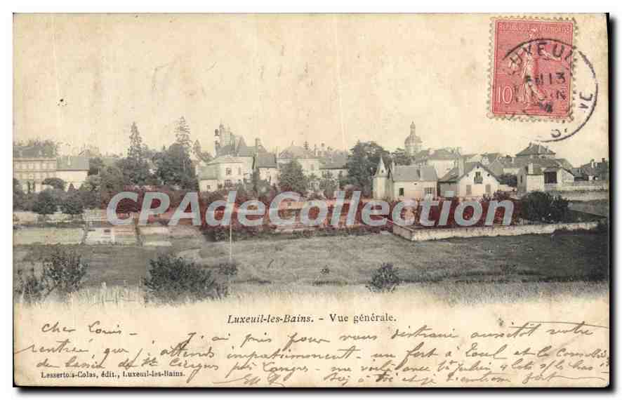 Luxeuil-les-Bains — Vue générale — Lessertois-Colas, édit., Luxeuil-les-Bains