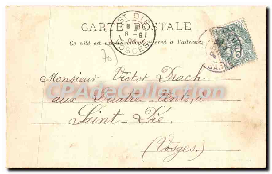 Luxeuil-les-Bains — La Maison du Bailly — L'École des Filles — Reuchet, édit., Fougerolles — Verso
