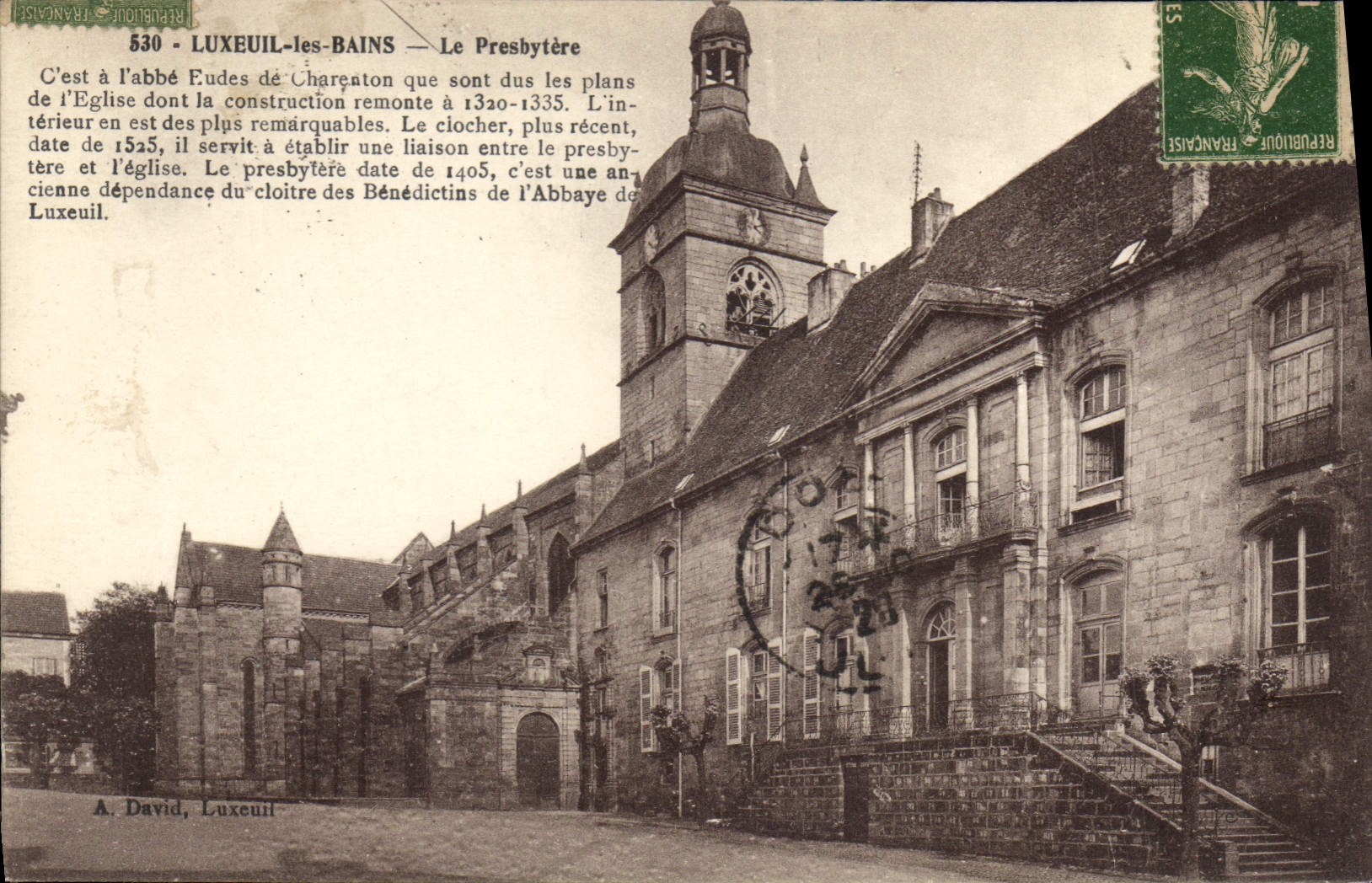 LUXEUIL-les-BAINS — Le Presbytère — A. David, Luxeuil