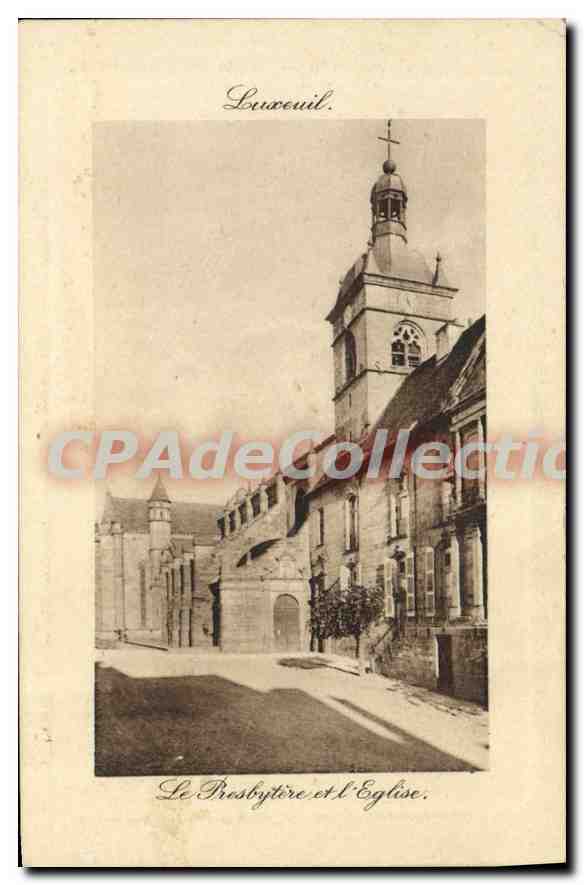 Luzeuil — Le Presbytère et l'Église — CPAdeCollection