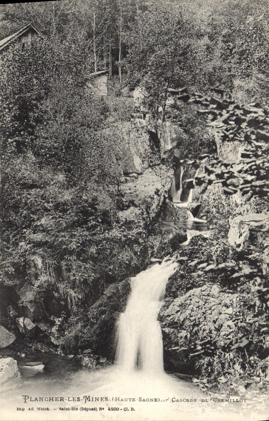 CPA Plancher les Mines Haute Saone Cascade du Chemillot 