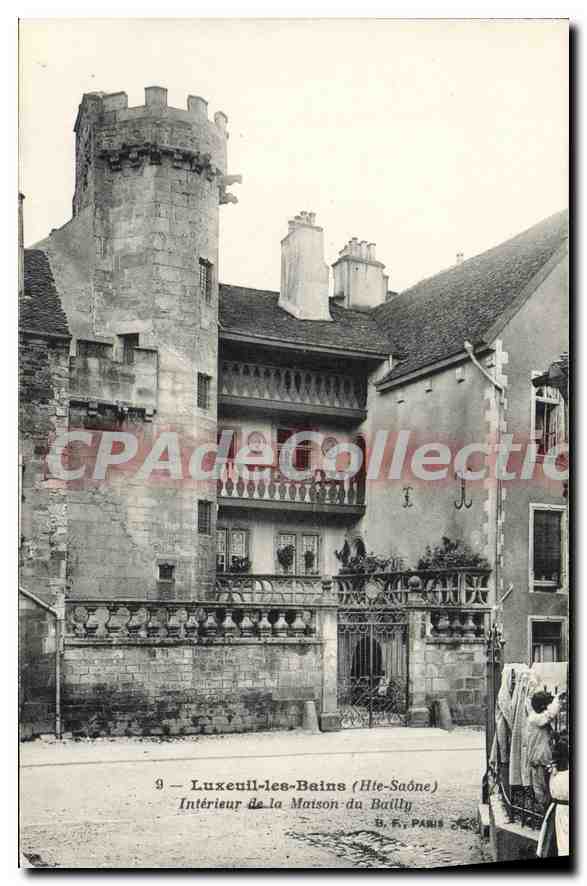 Luxeuil-les-Bains (Hte-Saône) — Intérieur de la Maison du Bailly — G. F., PARIS