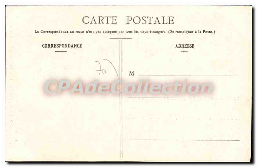 CPA vallée se st-Antoine près Plancher-les-mines saut de la truite — Rückseite