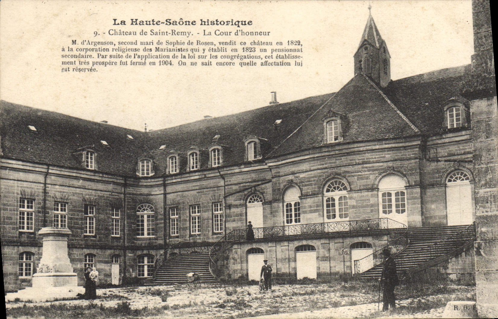 Château de Saint-Rémy — Cour d'honneur — La Haute-Saône historique, n°9