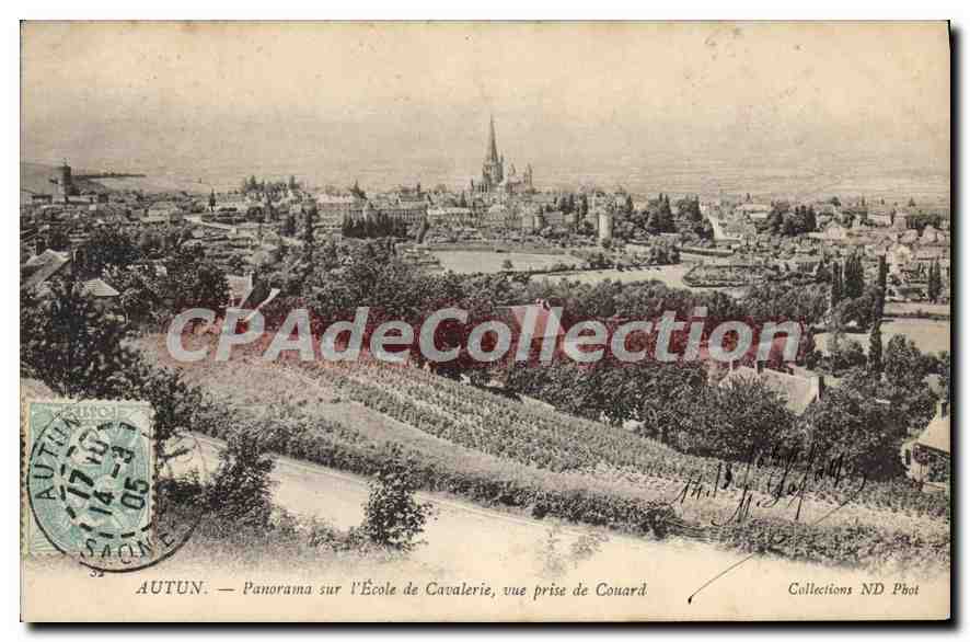 AUTUN — Panorama sur l'École de Cavalerie, vue prise de Couard — Collections ND Phot