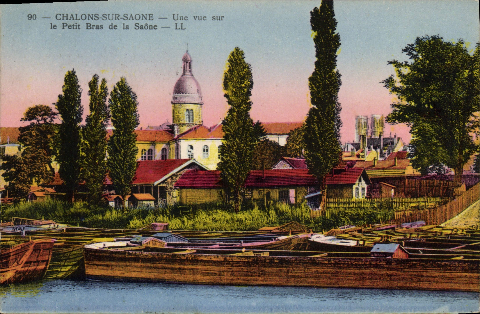Chalons-sur-Saône — Une vue sur le Petit Bras de la Saône — LL