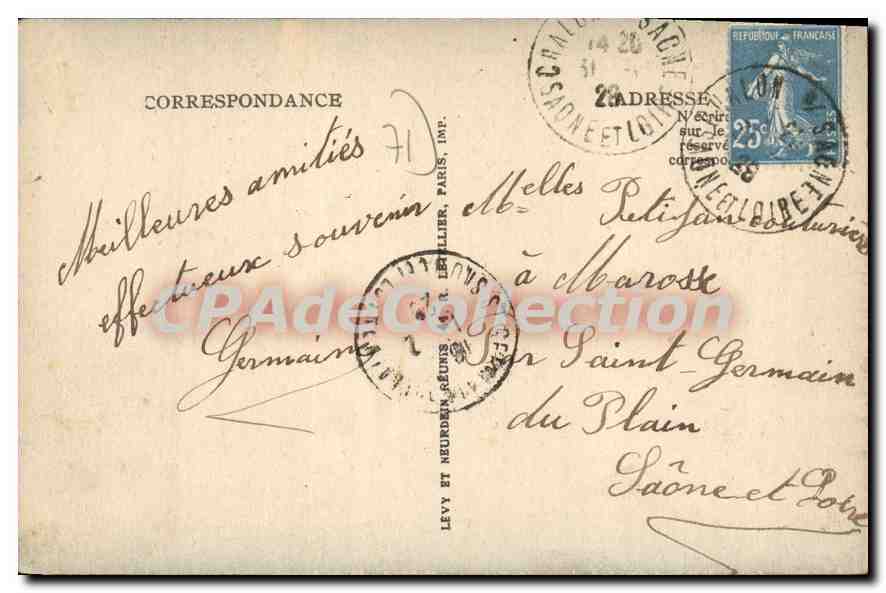 Chalons-sur-Saône — Une vue sur le Petit Bras de la Saône — LL — Reverso