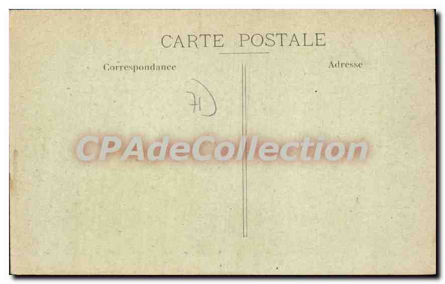Le Creusot — Hôtel-Dieu, fondé par la Famille Schneider — A. Duret, imprimeur-éditeur — Verso