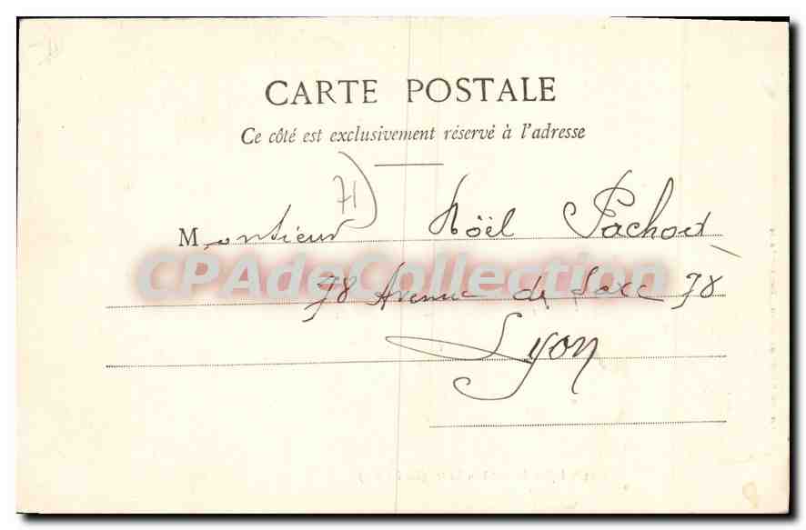 CPA Eglise de Bourbon Lancy Cote Nord  — Rückseite