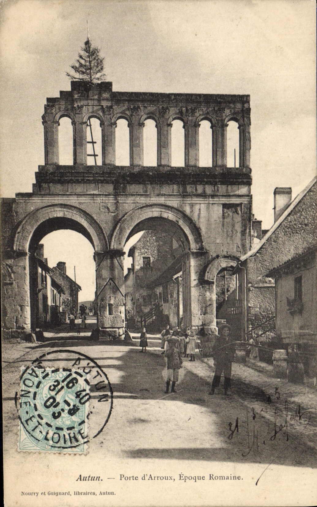 Autun — Porte d'Arroux, Époque Romaine — Nourry et Guignard, Autun