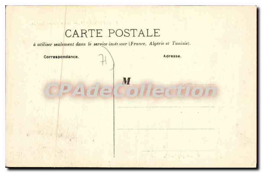 CPA Bourbon Lancy Les vieux remparts  — Rückseite