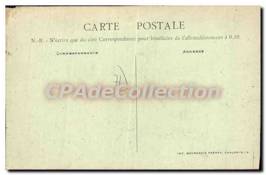 CPA Tournus Vue Generale de la Ville et Quai da Nord  — Rückseite