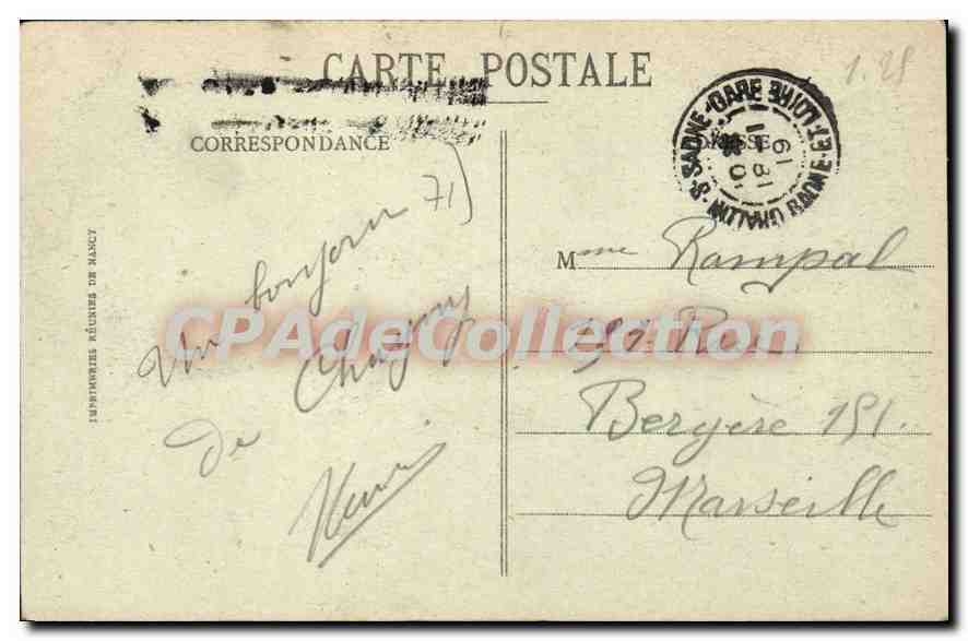 CPA Chagny Chateau Diot  — Rückseite